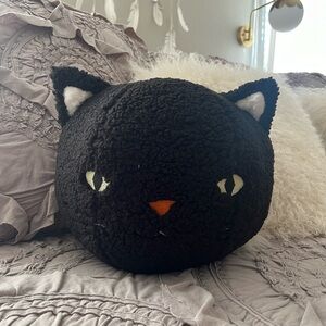 Pottery Barn Kids Boucle Black Cat Glow-in-the-Dark Pillow